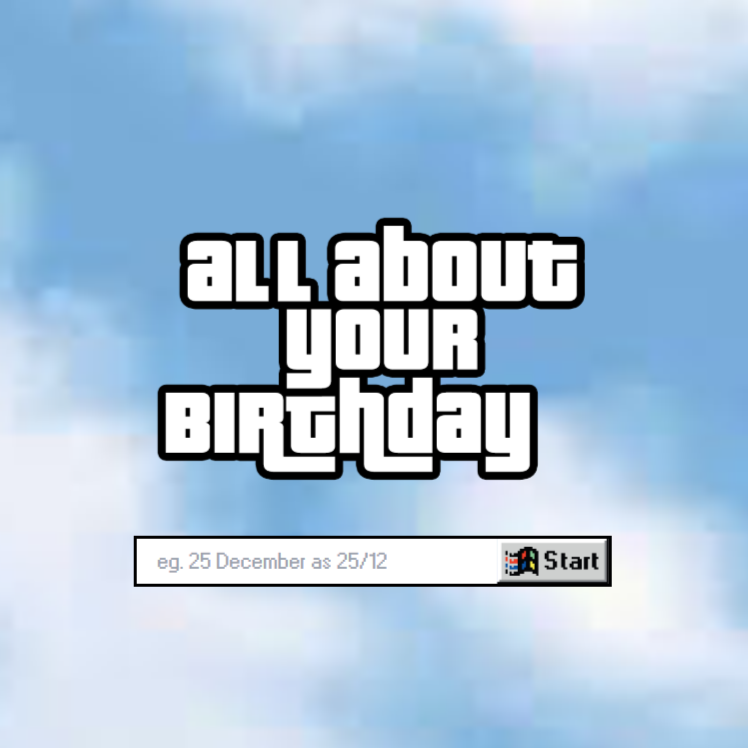 All About Your Birthday